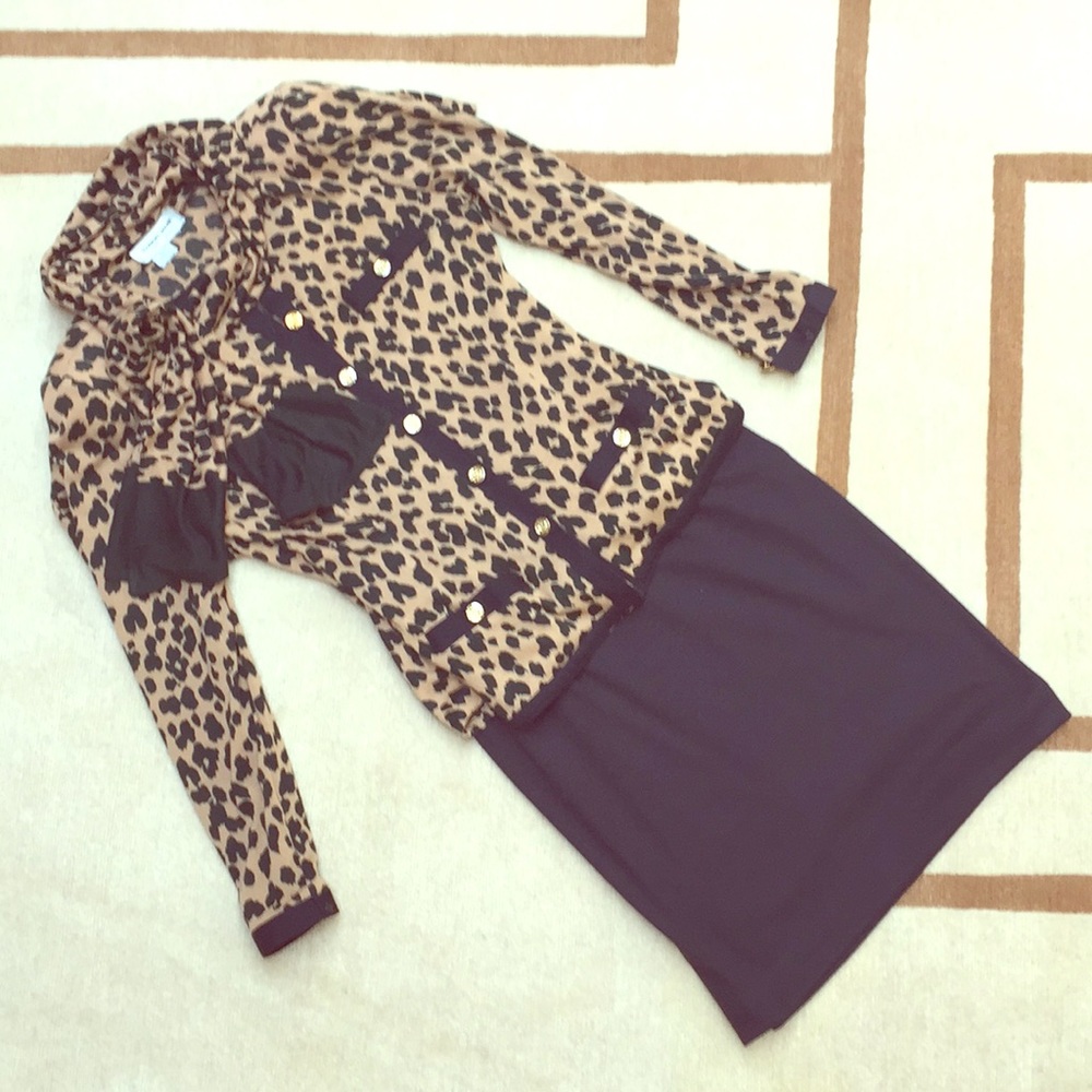 Vintage LEOPARD 4-piece outfit by Robert Janan